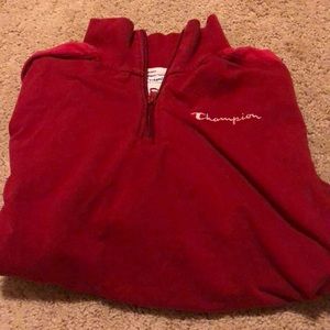 champion quarter zip sweatshirt